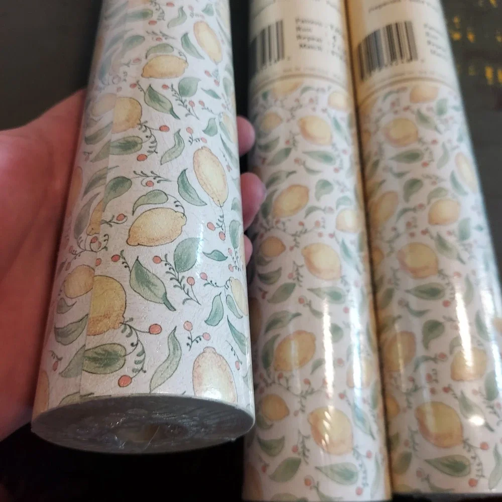 3 Rolls St. James York Wallcoverings Lemon Vine Wallpaper TJ9181 Solid Vinyl